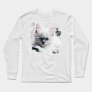 funny cat, cats lover Long Sleeve T-Shirt